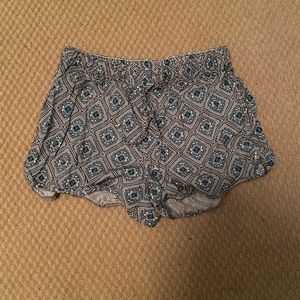Aeropostale Shorts with Blue and Black Pattern